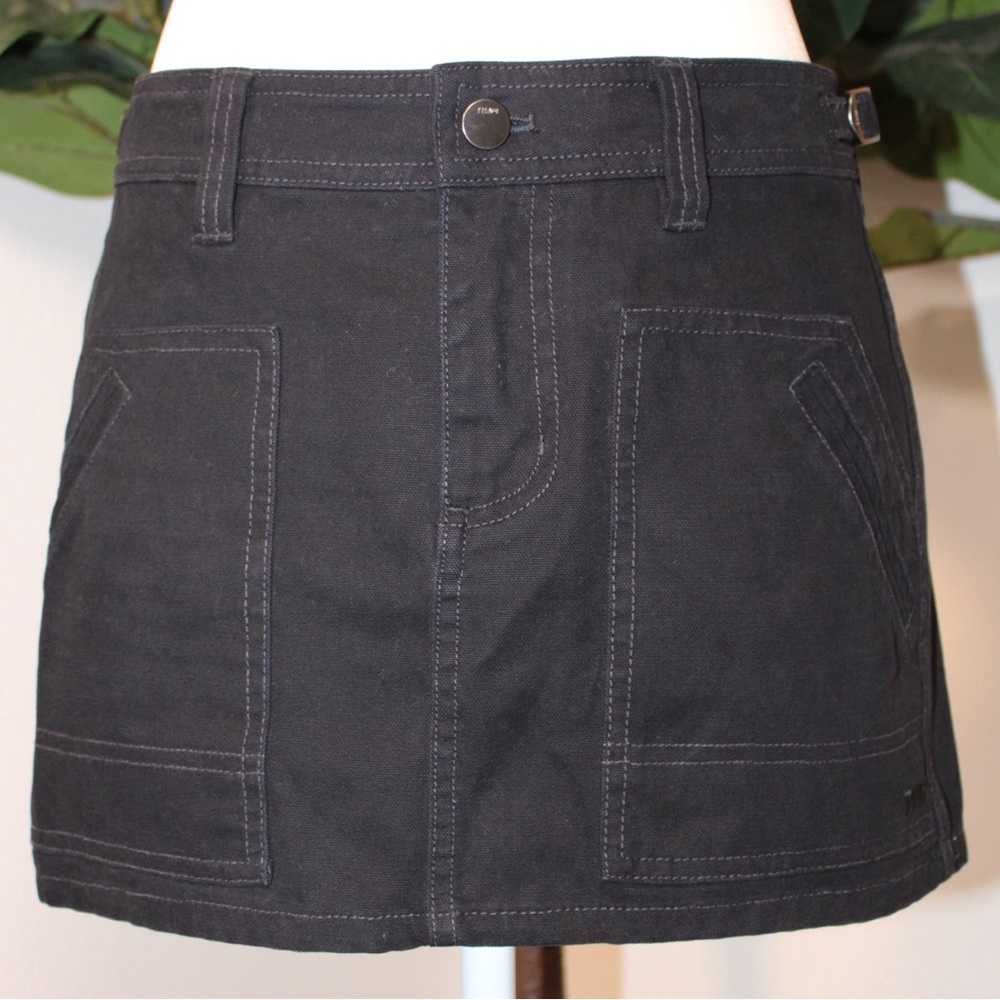 Aritzia TNA Black Rossi Cargo Micro Skirt